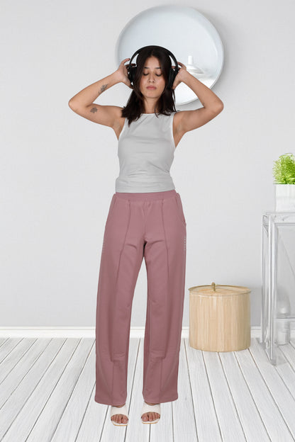 Combo - Buy any two Black, Pink or levender Wide-Leg French pants duo