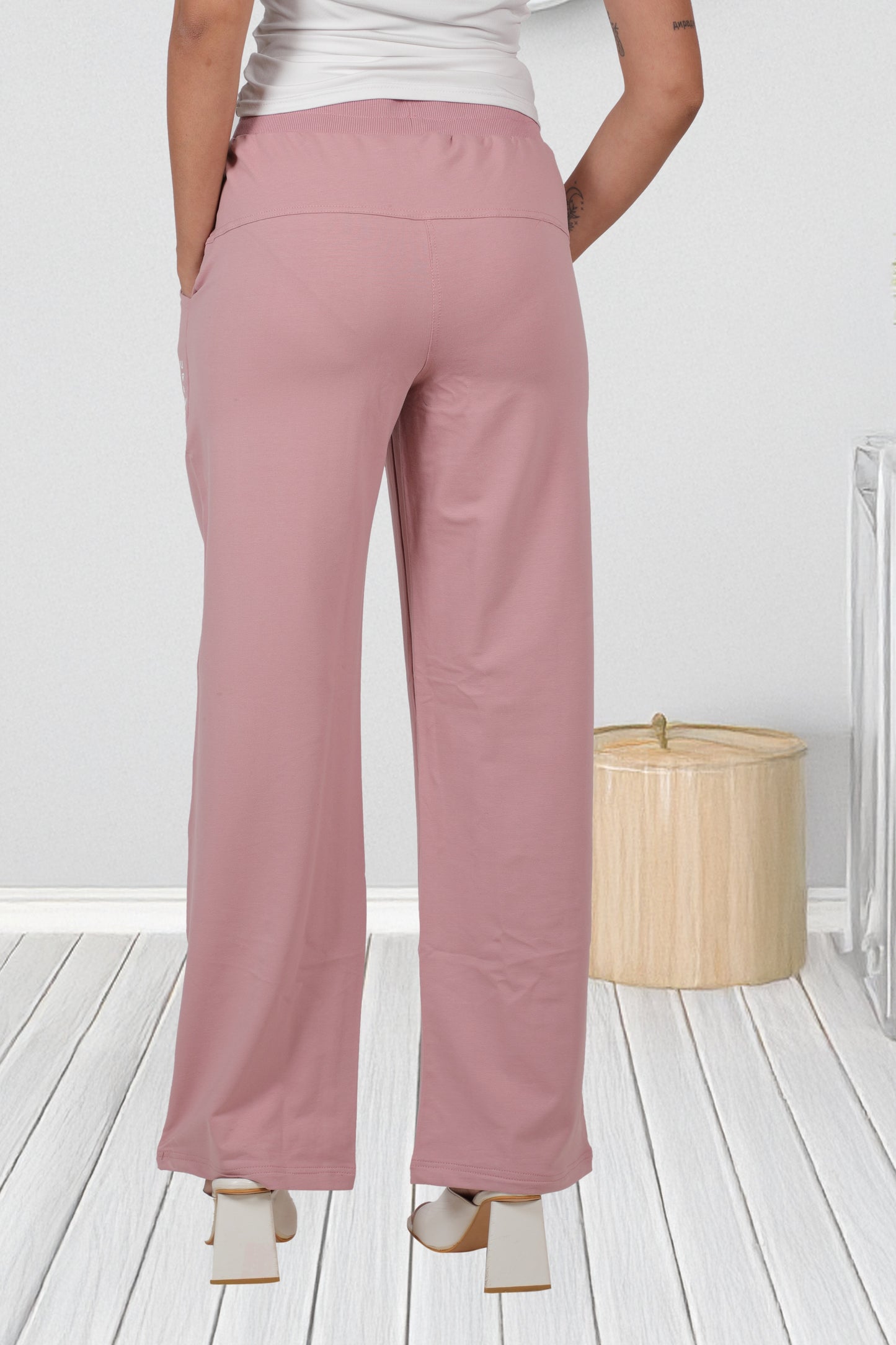 Combo - Buy any two Black, Pink or levender Wide-Leg French pants duo