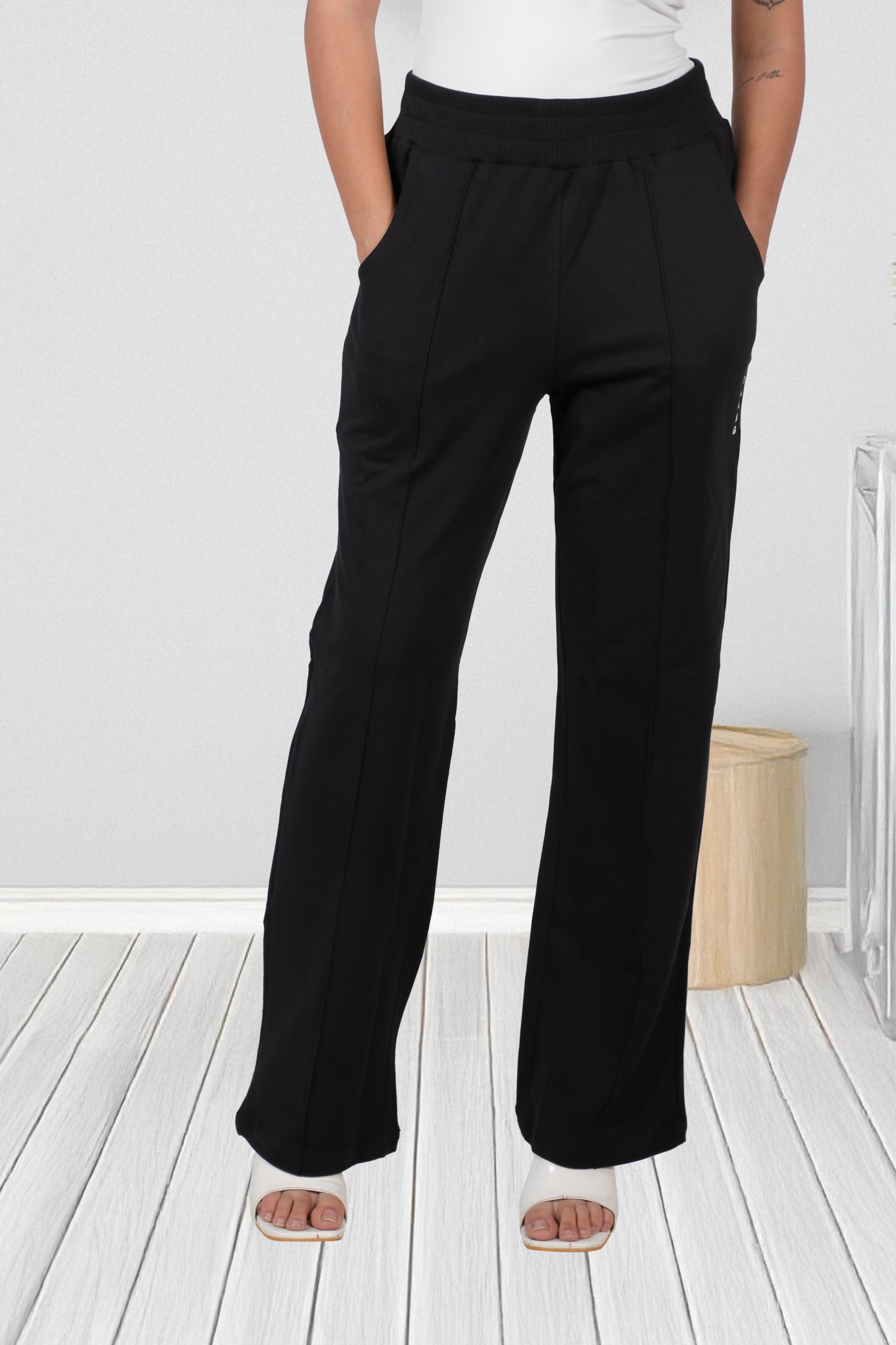 Combo - Buy any two Black, Pink or levender Wide-Leg French pants duo