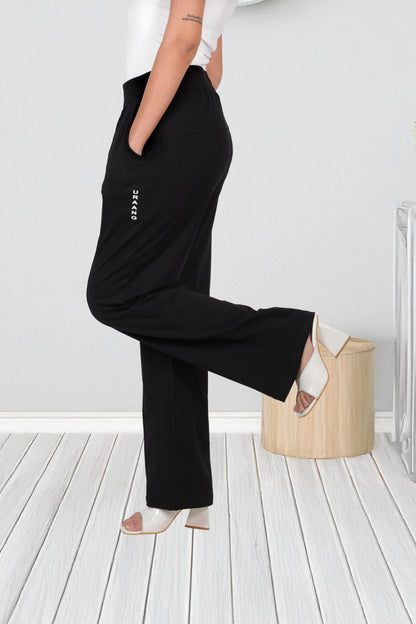 Combo - Buy any two Black, Pink or levender Wide-Leg French pants duo