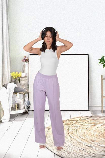 Combo - Buy any two Black, Pink or levender Wide-Leg French pants duo